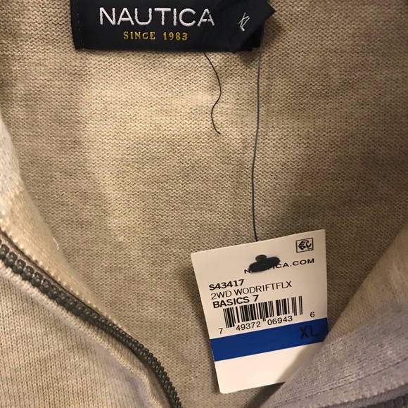 Men’s Brand New Cream Nautica Sweater -NWT XL - Picture 4 of 5